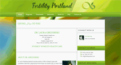 Desktop Screenshot of fertilityportland.com